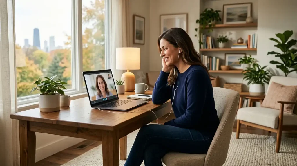 The Benefits of Teletherapy in Illinois Mental Health Support from Home